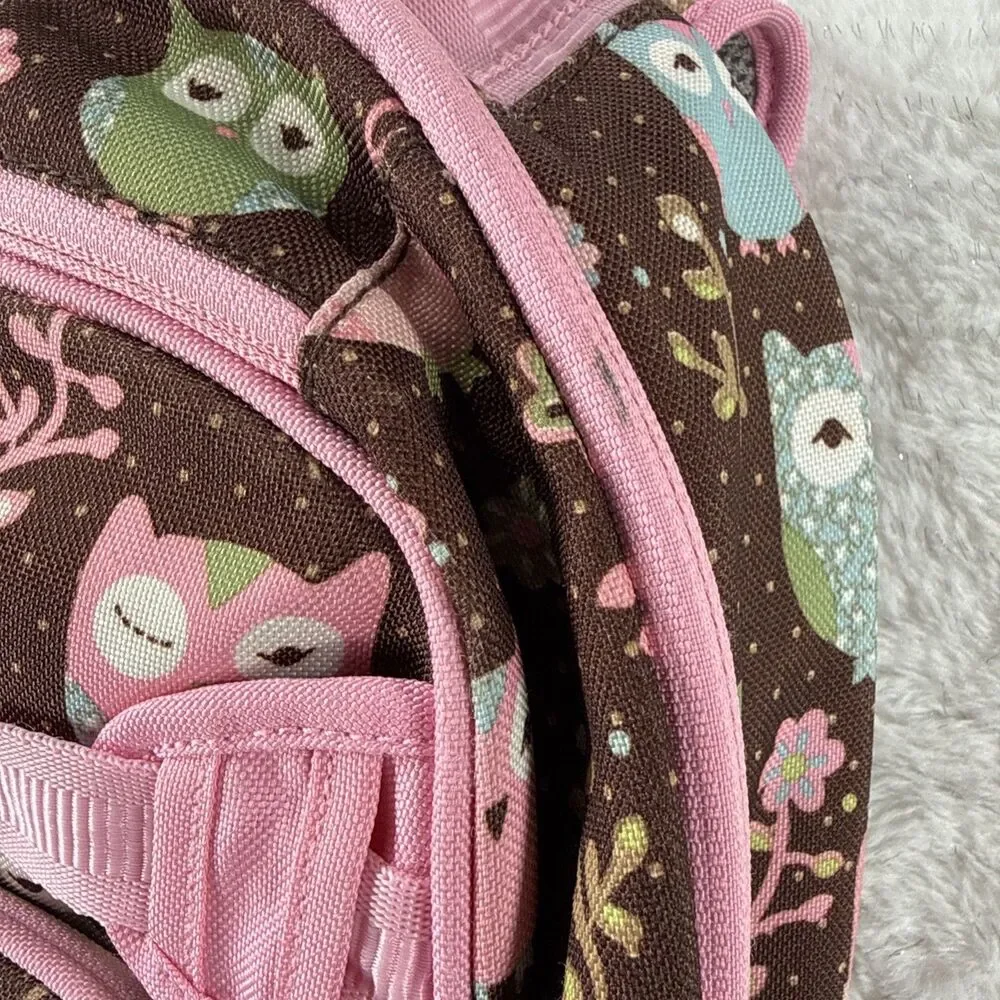 Pottery Barn Kids Mackenzie Chocolate Owl Backpack and PlanetBox Lunch Box Set
